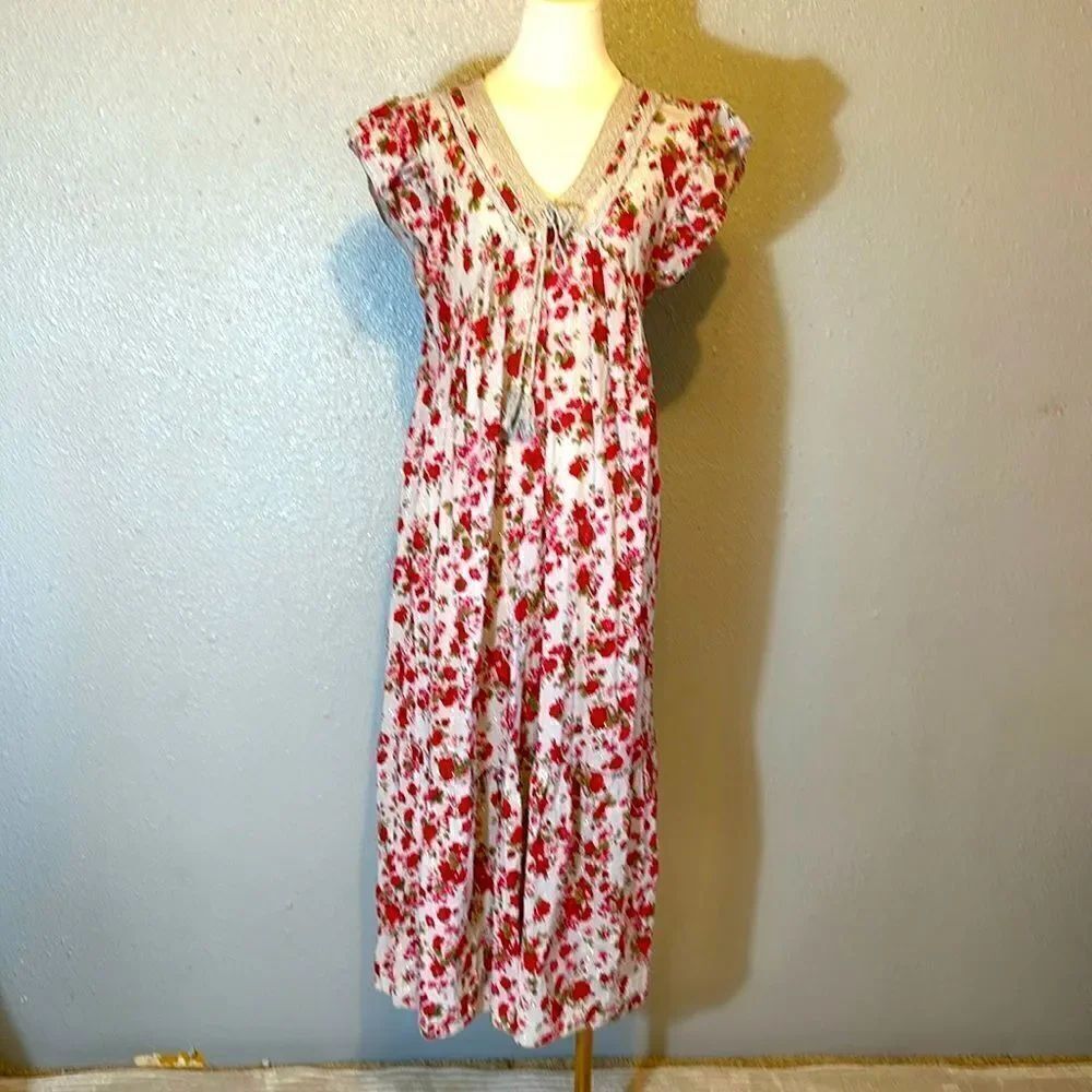 Nina Murati made in Italy women’s floral cotton dress size 6
